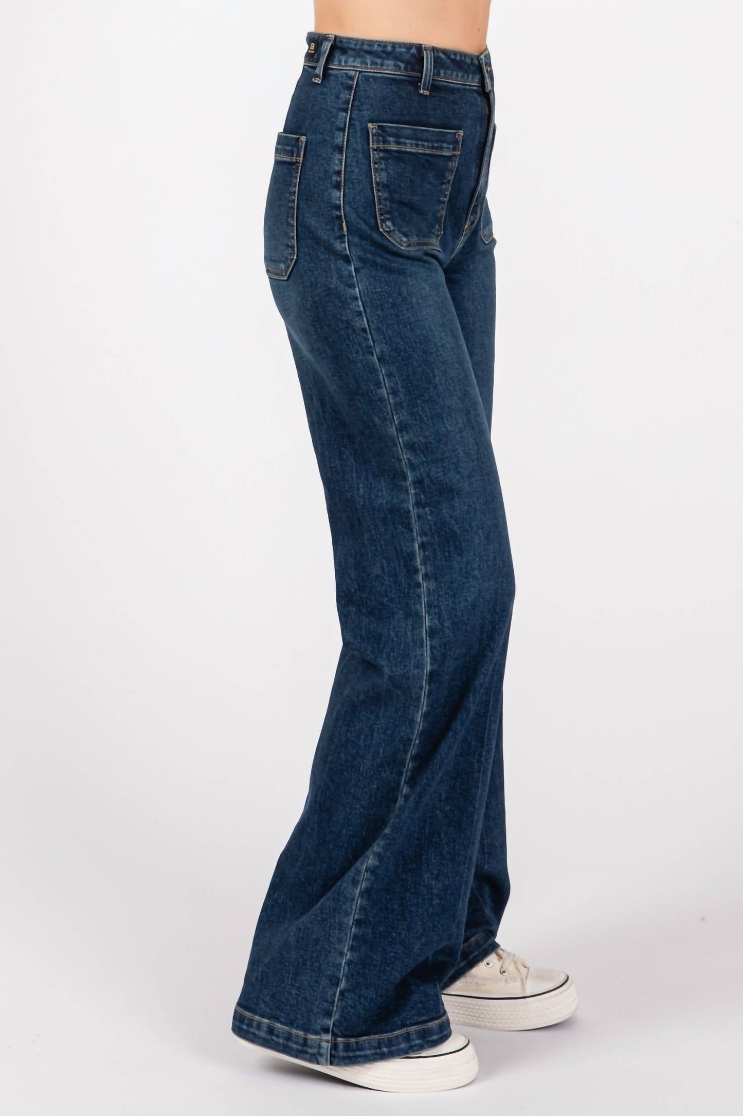 L.T.J - Bianca High Rise Patch Pocket Pants