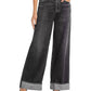 Agolde - Dame High Rise Wide Leg Cuffed Jeans