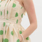 Entro - Polka Dot Strapless Midi Dress