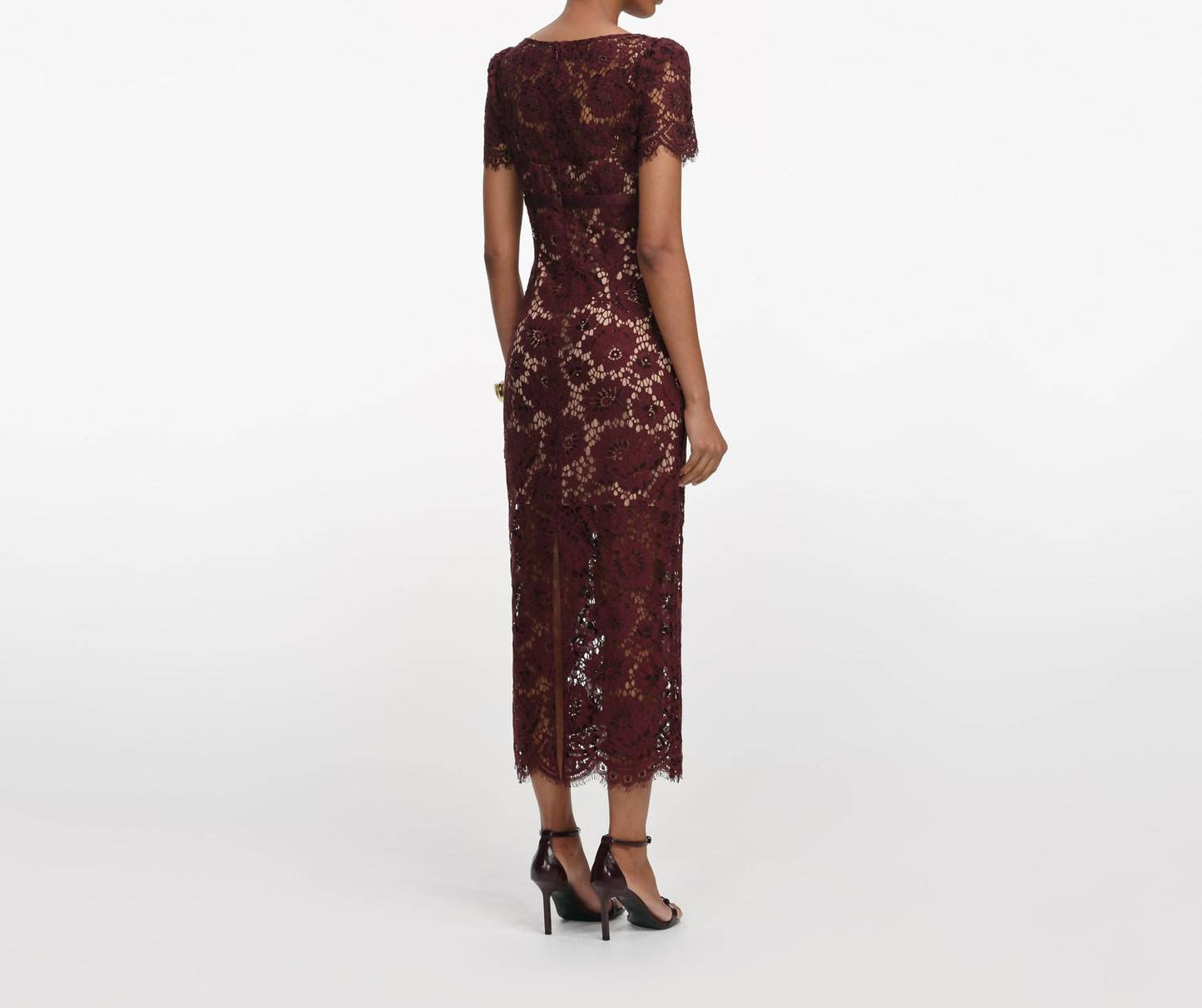 Self-Portrait - Floral Lace Midi Dress