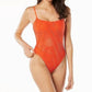 Carmen Marc Valvo - Crochet One Piece Swimsuit