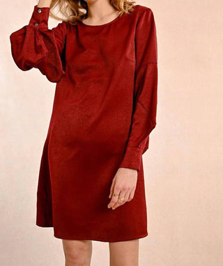 Molly Bracken - Fancy Sleeve Satin Dress