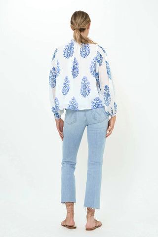 Oliphant - Mandarin Pintuck Blouse