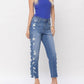 Judy Blue - High Waist Destroyed Sideseam Crop Jeans