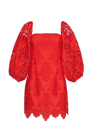 Cara Cara - Montauk Embroidered Eyelet Mini Dress