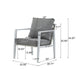 Modern Lounge Chair With Rope Accents And Cushions
