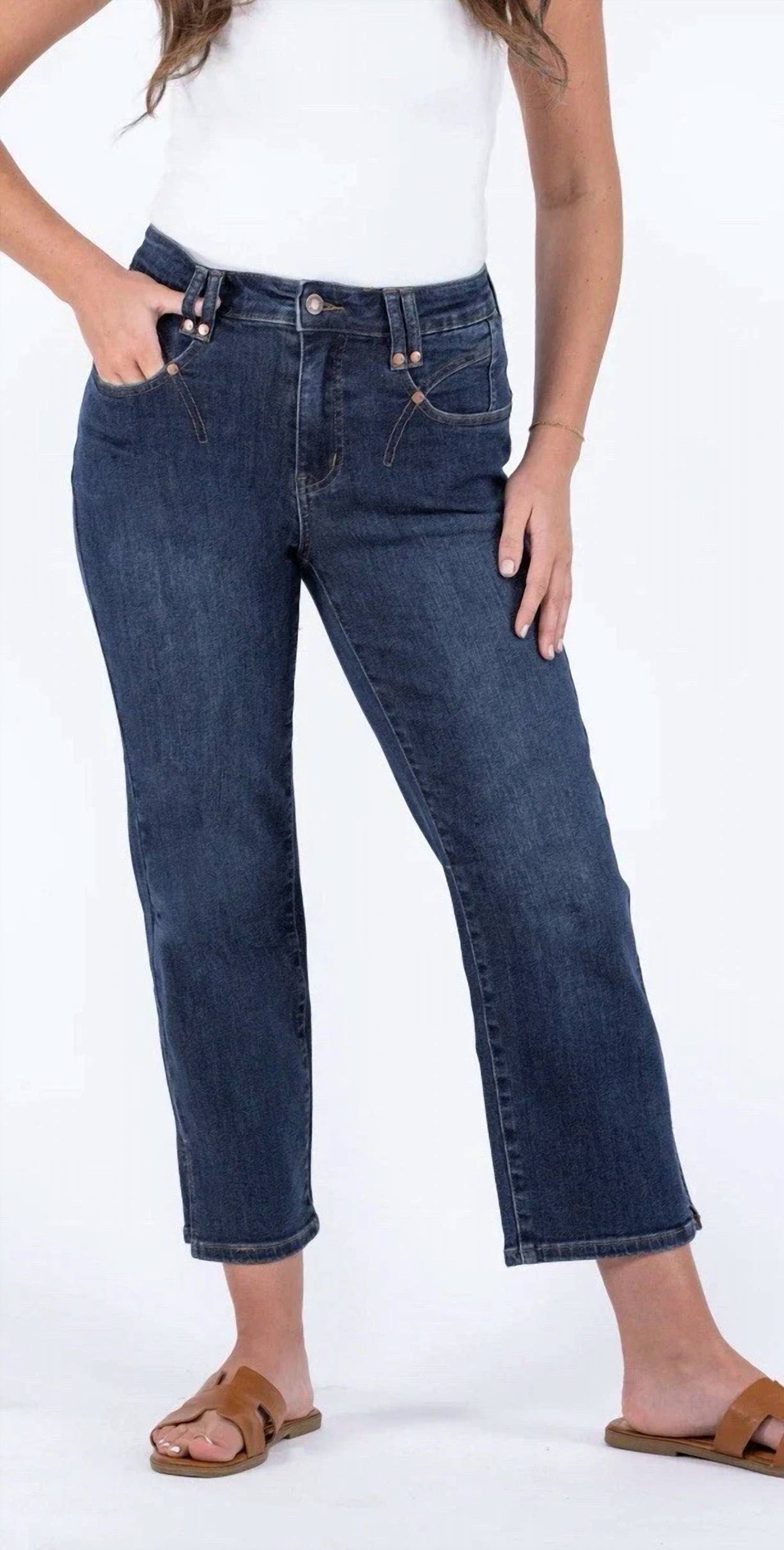 Judy Blue - Center Stage High Rise Cropped Denim Jeans