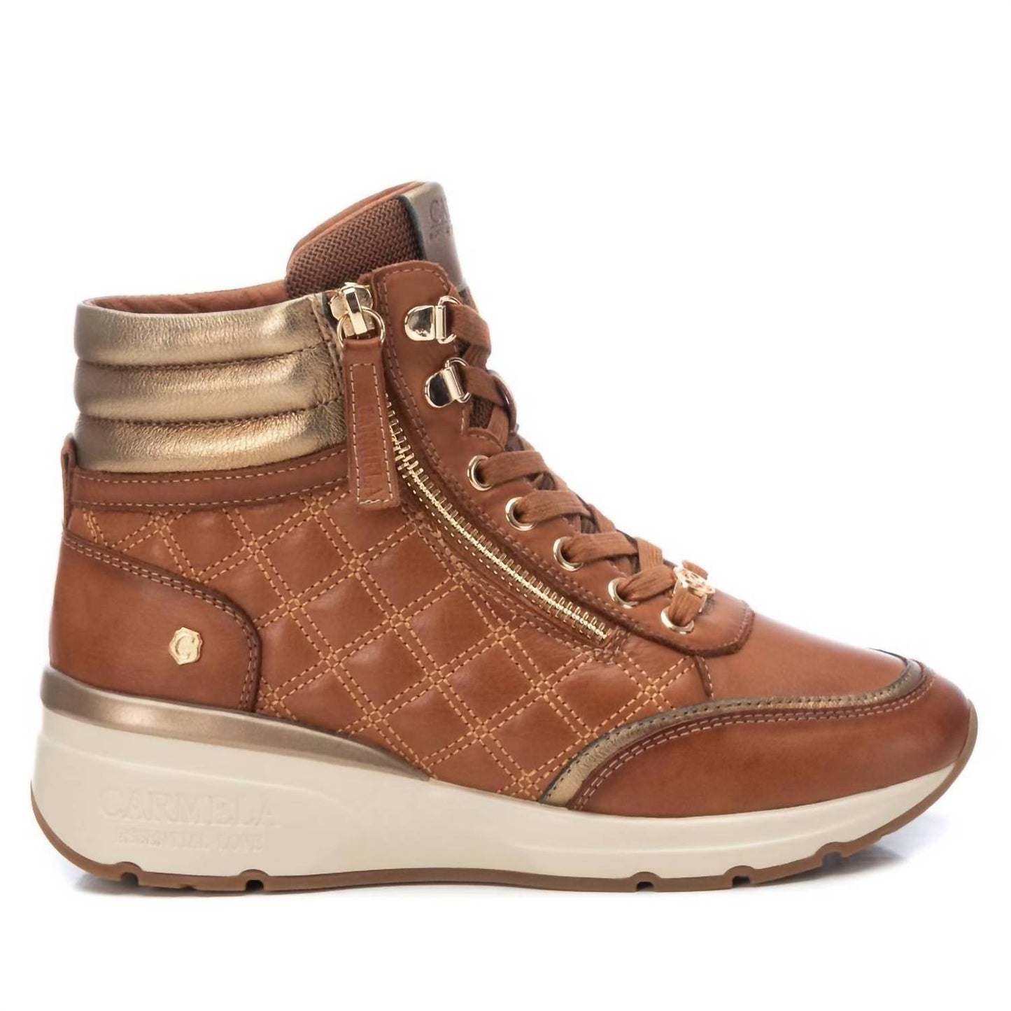 Xti - Women's Carmela Collection Leather Sneaker Booties