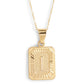 Bracha - Women's Initial Card Necklace - I