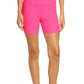 Beyond Yoga Keep Pace Space Dye Bike Shorts in Electric Pink Heather, Size X-Small