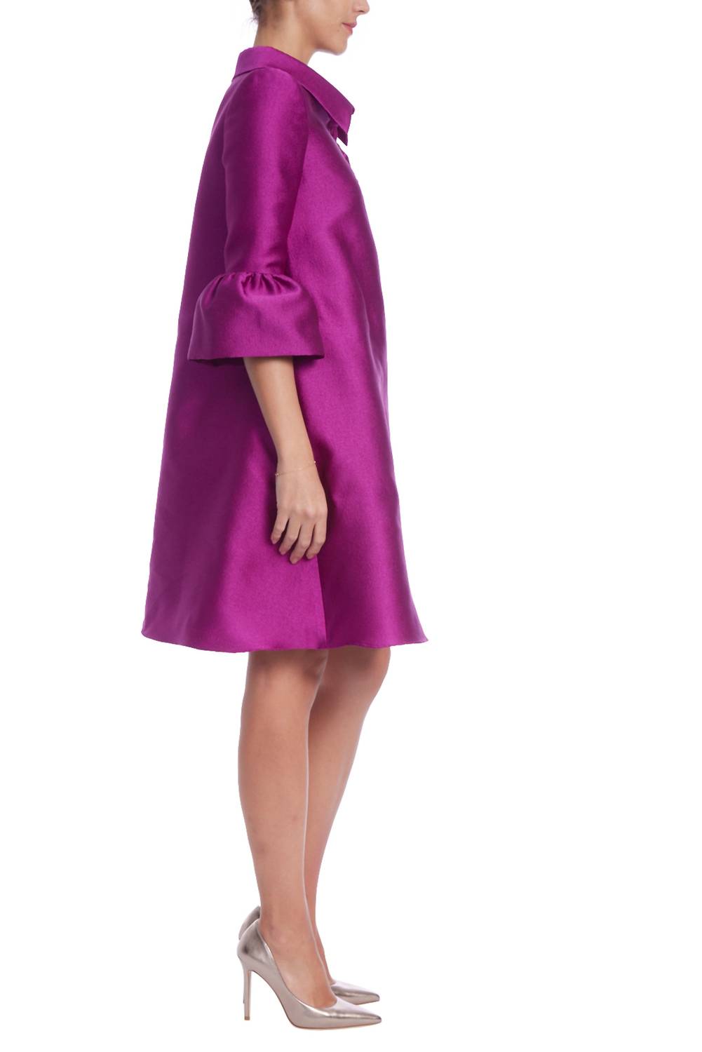 Badgley Mischka - Crisp Collar Shirt Dress