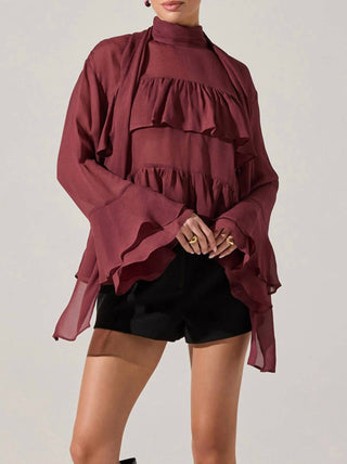 Astr - Fae Long Bell Sleeve Top
