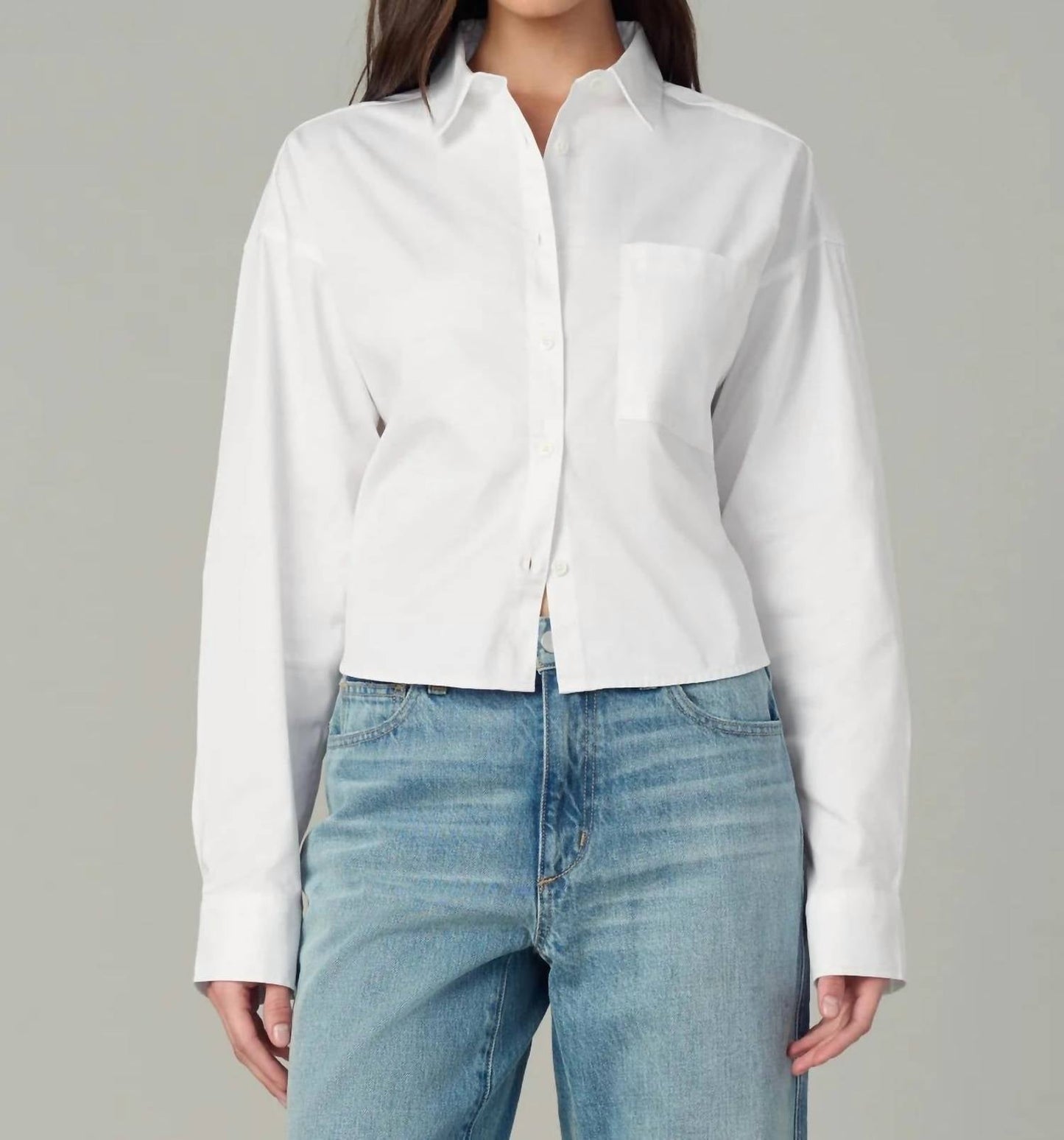 Joe'S Jeans - The Cropped Boyfriend Button Down Shirt