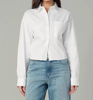 Joe'S Jeans - The Cropped Boyfriend Button Down Shirt