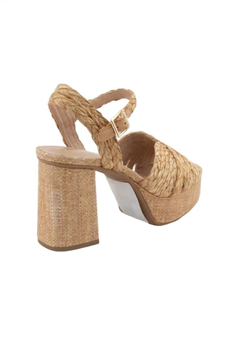 Ccocci - Women's Raffia Platform Sandal