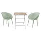 2 Pack Lounge Chair Set & Folding Square Table