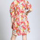 Apny - Belted Puff Sleeve Dress