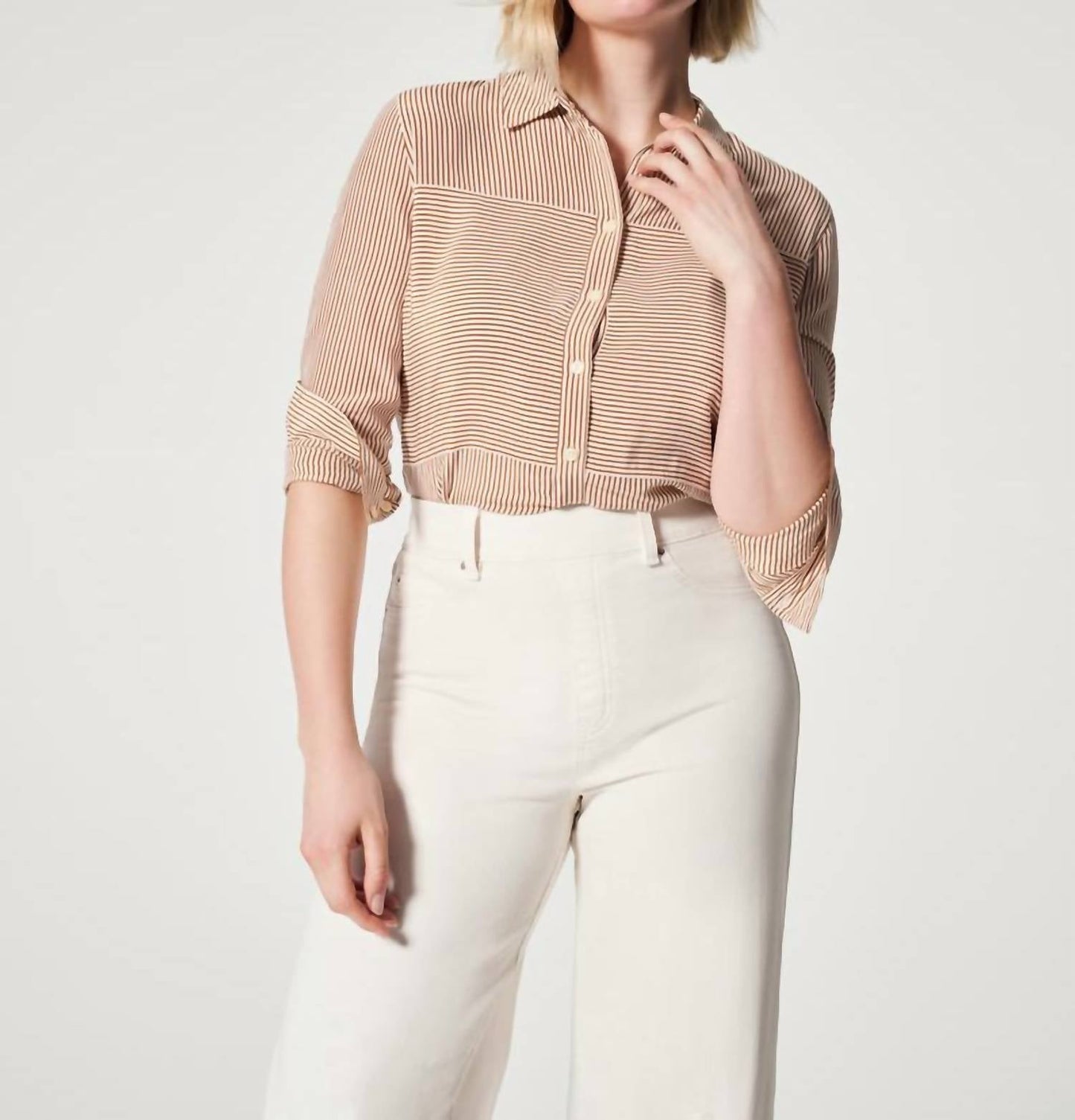 Spanx - SEAMED FRONT WIDE LEG JEANS