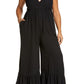 Chelsea28 Deep V-Neck Jumpsuit in Black, Size 3X