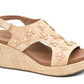 Corkys Footwear - Women's Carley Raffia Flower Wedge Sandal