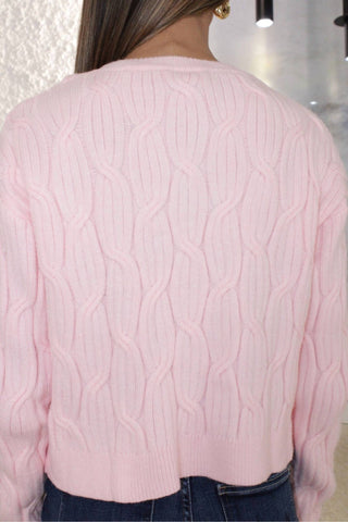 Storia - Bow Cable Knit Sweater