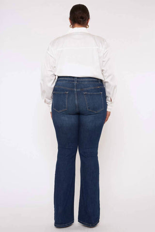 Kancan - High Rise Bootcut Jeans - Plus