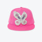 Area - Women's Crystal Buterfly Fitted Cap