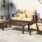 4 Pieces Outdoor Sofa Set with Cushions and Coffee Table