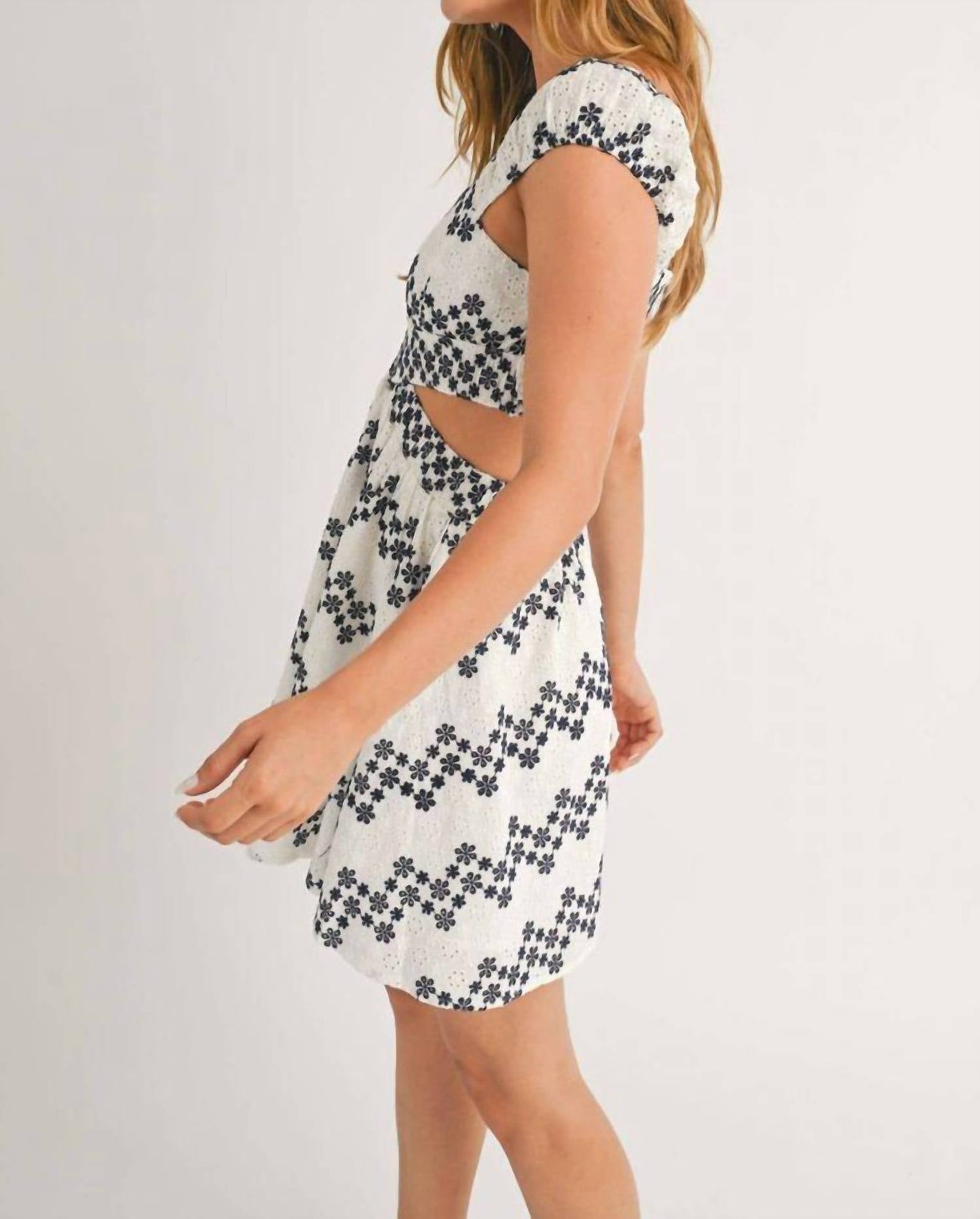 Sage The Label - Costa Del Sol Eyelet Cutout Mini Dress