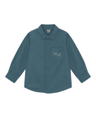 Bonton - Boy's Brushed Cotton Twill Shirt