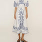 Alemais - Hazel Embroidered Midi Dress