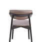 Lanae Polished Microfiber Side Chair (Set of 2) - Gray