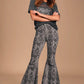 Free People - Just Float On Snake Print Flare Jean