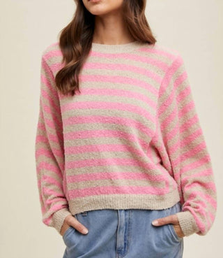 Wishlist - Striped Batwing Sleeve Sweater
