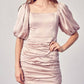 Do+Be - Puff Sleeve Satin Dress