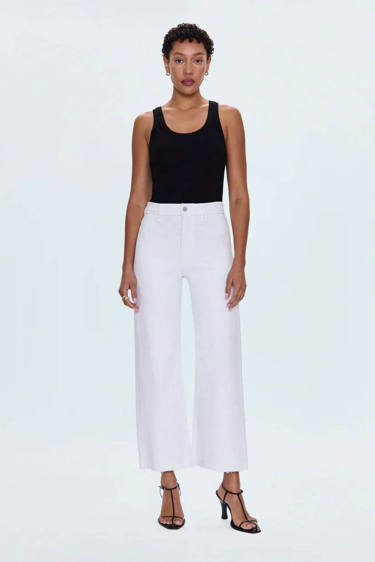 Pistola - Penny Crop High Rise Wide Leg Jeans