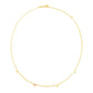 14k Two Tone Gold Love Necklace
