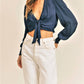 Reset By Jane - Silky Long Sleeve Crop Top