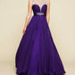 Mac Duggal - Rhinestones Embellished Illusion Neck Ball Gown