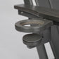 HDPE Folding Adirondack Chair with Dual Cup Holder - Gray