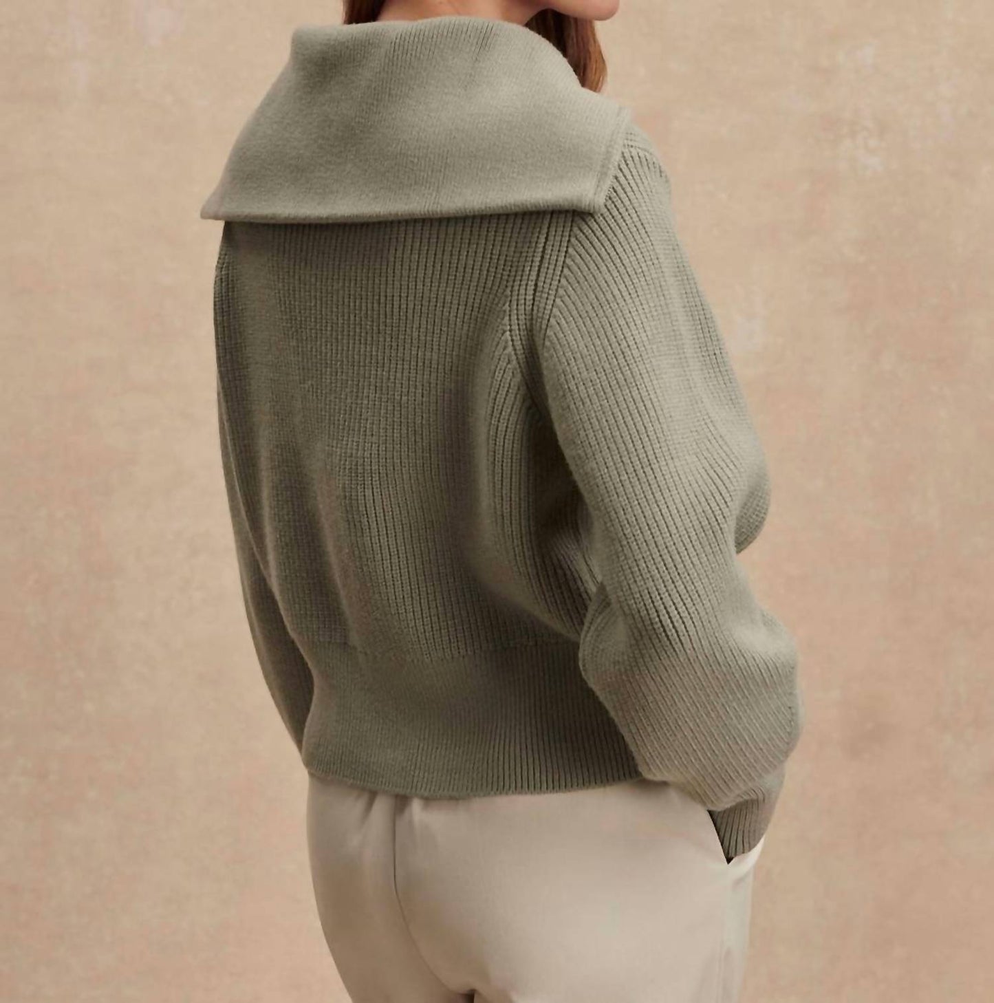 Varley - Maura Half Zip Rib Knit Sweater