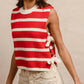 Bibi - Sandie Striped Side Tied Vest