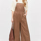 Before You Collection - Chambray Wide Leg Overalls