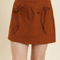Aureum - Women's Wimberly Bow Trim Mini Skirt