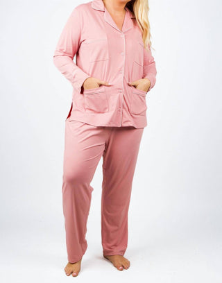 Isayes - Four Pocket Cotton Pajamas - Plus