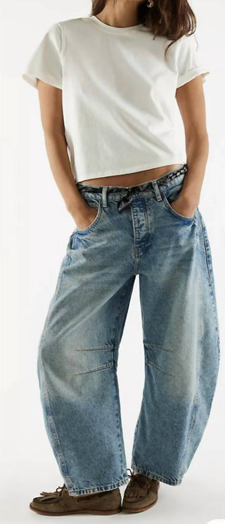 Free People - Good Luck Mid Rise Barrel Jeans