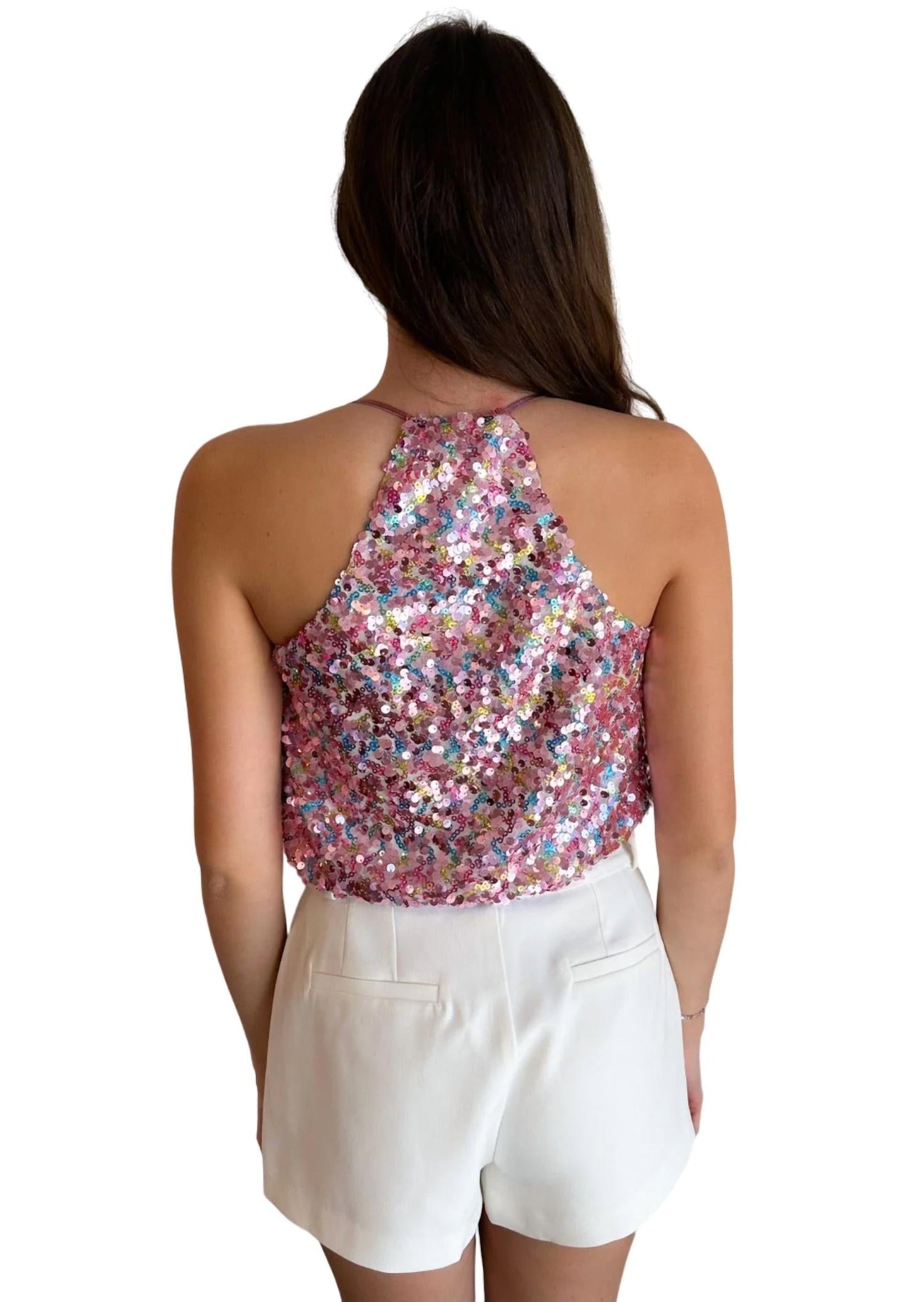 Day + Moon - Kaylie Multi Sequin Top