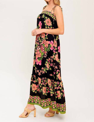 Flying Tomato - Printed Woven Maxi Dress