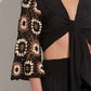 Elan - Panama Tie Front Top
