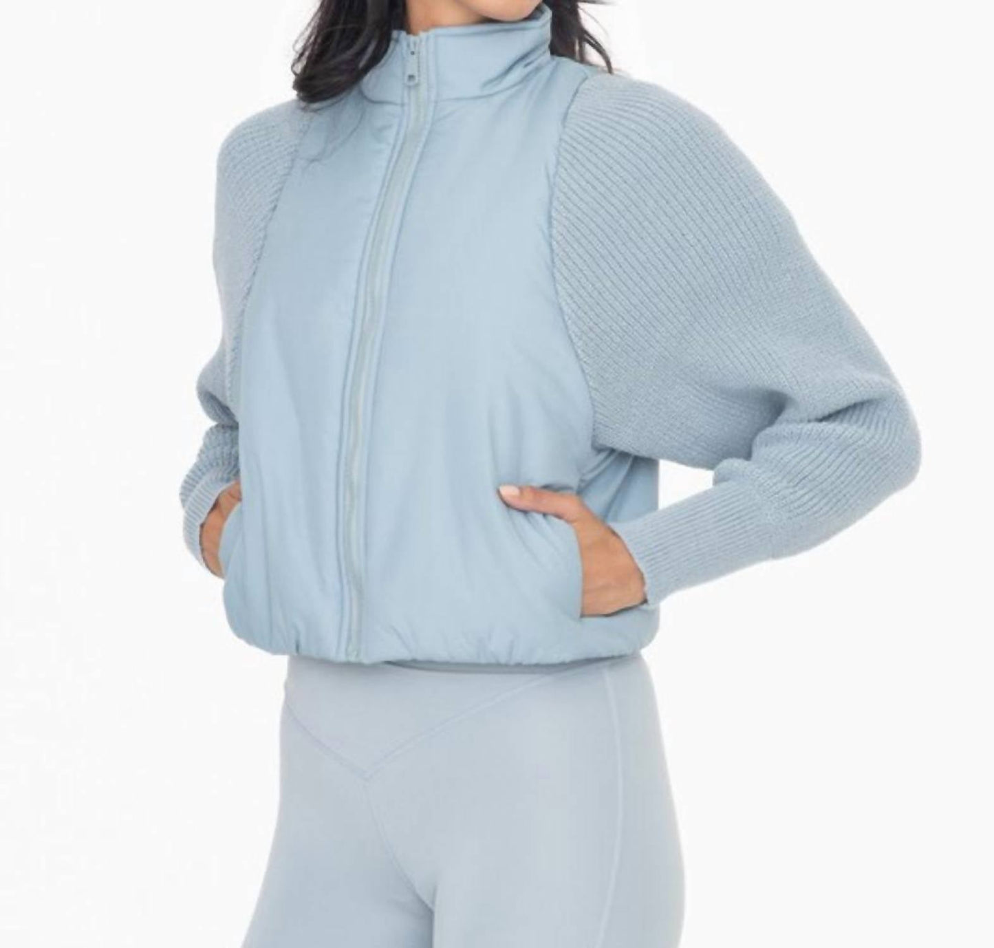 Mono B - Erika Trim Padded Hybrid Jacket